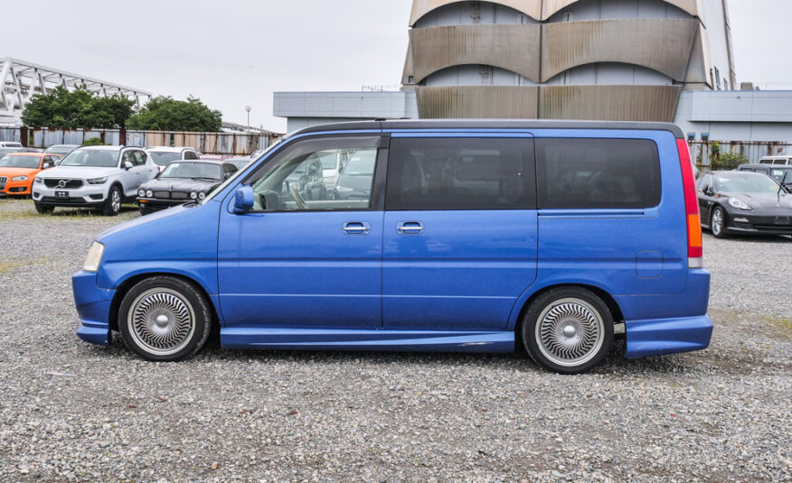 2000 Honda Stepwagon JDM Blue Left Side View